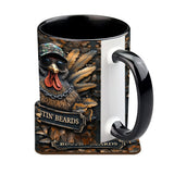 Bustin' Beards - Personalized Hunting Accent Mug