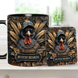 Bustin' Beards - Personalized Hunting Accent Mug
