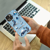 Skiing Makes Me Happy - Personalized Skiing Full Print Phone Case