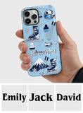 Skiing Makes Me Happy - Personalized Skiing Full Print Phone Case