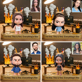 I'm Fine This Is Fine Everything's Fine - Personalized Colleague Custom Shaped Acrylic Plaque