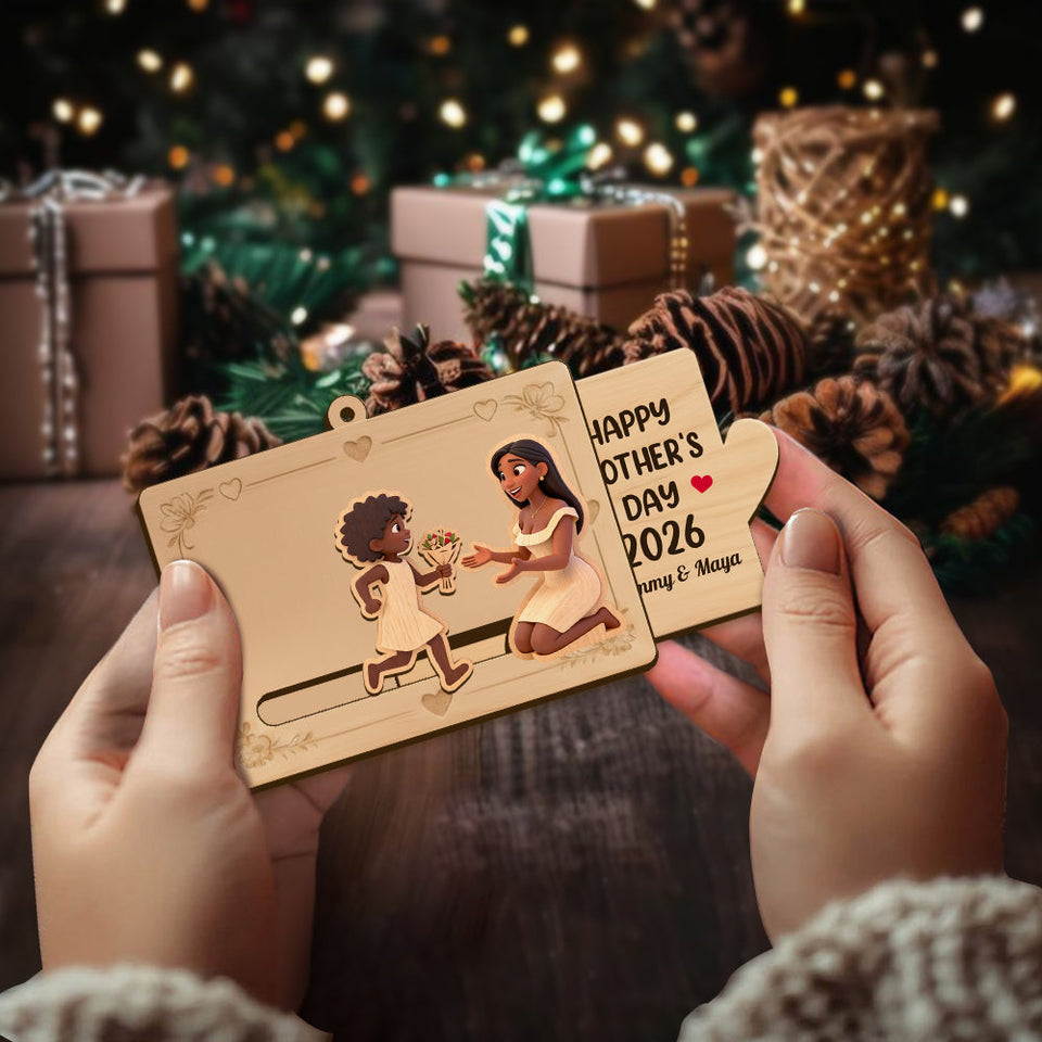 Message For Mother - Personalized Mother Sliding Ornament