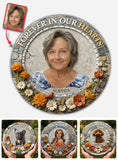 Forever In Our Hearts - Personalized Memorial Round Shaped Stone