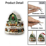 Chicken Farm - Personalized Chicken Ornament