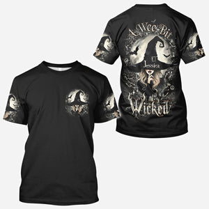 A Wee Bit Wicked - Personalized Witch All Over Shirt