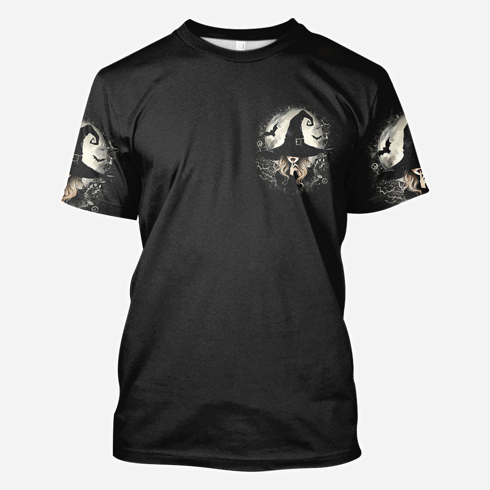 A Wee Bit Wicked - Personalized Witch All Over Shirt