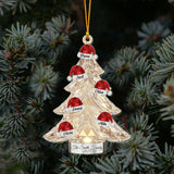 Merry Christmas To Family - Personalized Family Transparent Ornament