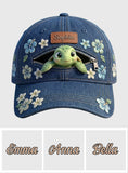 Salty Lil' Beach - Personalized Turtle Classic Cap