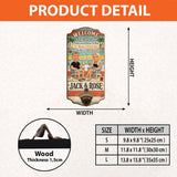 Welcome To Our Patio - Personalized Couple Wall Bottle Opener