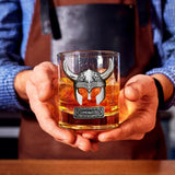 Vikings Drink Whiskey - Personalized Viking Whiskey Glass