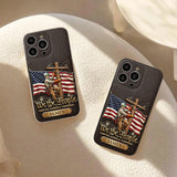 We The People - Personalized Lineman 3D Embossed Leather Phone Case