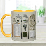 Live Love Golf - Personalized Golf Accent Mug