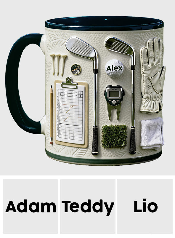 Live Love Golf - Personalized Golf Accent Mug