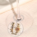 Alphabet Initial For Wine Lovers - Personalized Wine Wine Glass With Long Stem