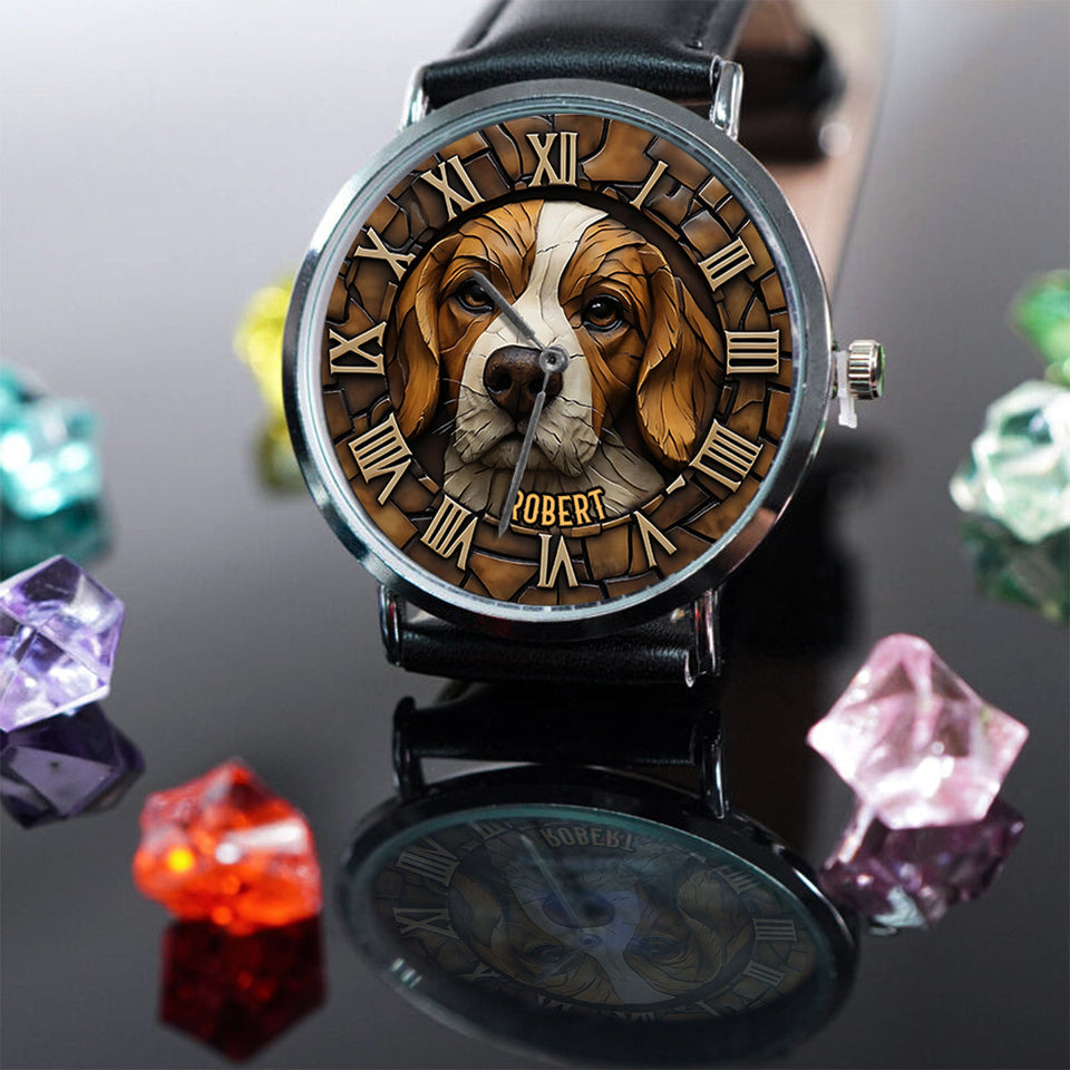 Brave Beagle - Personalized Dog Hand Watch