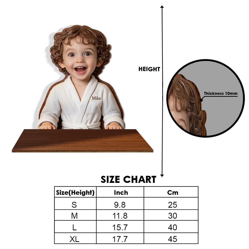 Shower Time - Personalized Kid Wooden Floating Shelf
