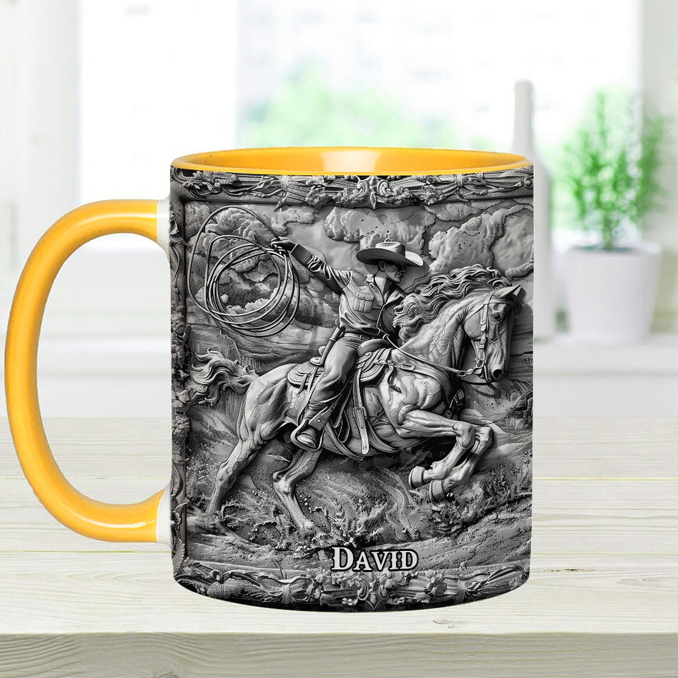 Western Cowboy - Personalized Western Outfit Accent Mug