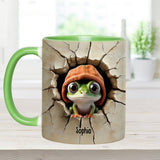 Cute Frog - Personalized Frog Accent Mug
