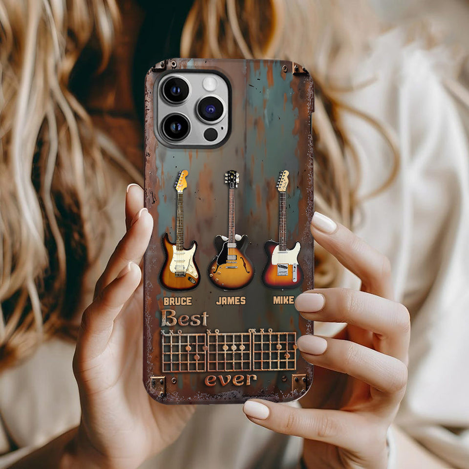 Best Guitar Dad Ever - Personalized Guitar Full Print Phone Case