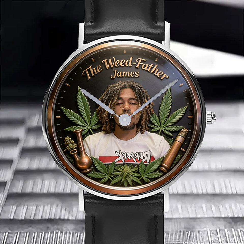 World's Dopest Dad - Personalized Weed Hand Watch