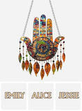 Bohemian Dream Catcher - Personalized Yoga Window Hanging Suncatcher Ornament