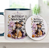 Cat Witch - Personalized Cat Accent Mug & Coaster