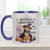 Cat Witch - Personalized Cat Accent Mug & Coaster