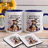 Cat Witch - Personalized Cat Accent Mug & Coaster
