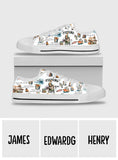 Love Fishing - Personalized Fishing Low Top Shoes