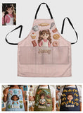 Custom Any Photo - Personalized Kid Apron With Pockets