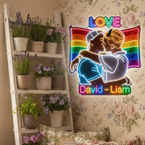 Love - Personalized LGBT Support LED Light Acrylic Sign