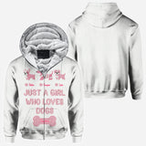 Just A Girl Who Loves Dogs - Personalized Dog All Over Shirt