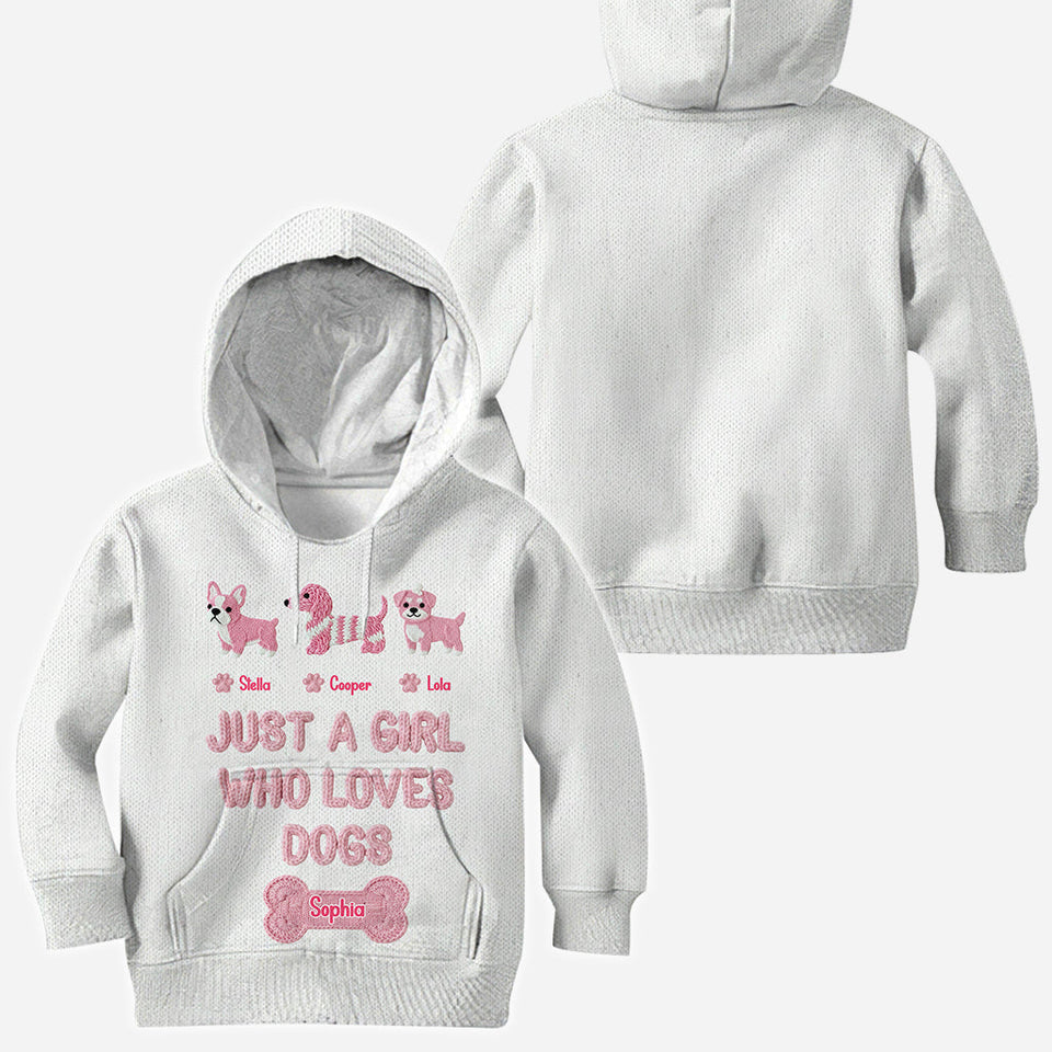 Just A Girl Who Loves Dogs - Personalized Dog All Over Shirt