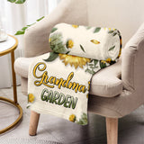 Grandma's Mom's Garden - Personalized Grandma Blanket