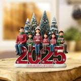 Merry Christmas - Personalized Family Custom Shaped Acrylic Plaque