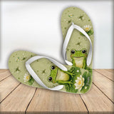 Cute Frog - Personalized Frog Flip Flops