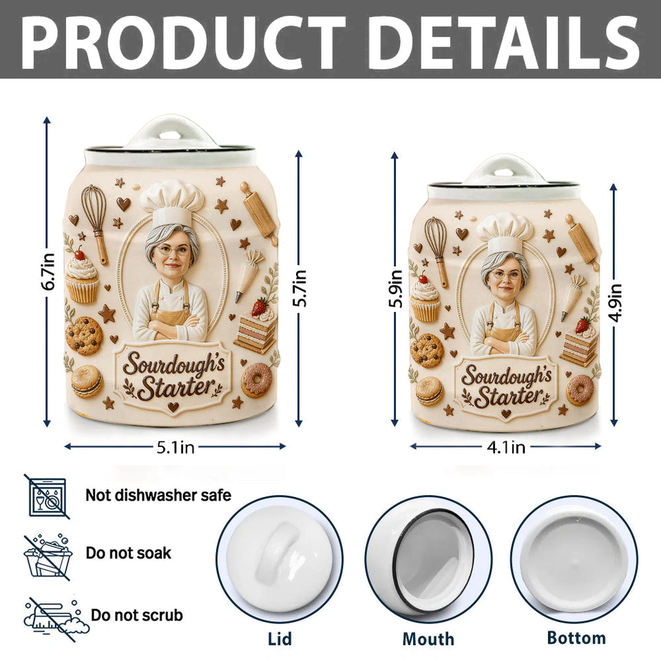 Baker Gift Idea - Personalized Baking Cookie Jar