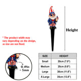 Patriotic Gnomes - Personalized Gardening Acrylic Garden Sign/ Acrylic Plaque Sign