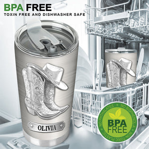 Western Spirit - Personalized Cowgirl Tumbler