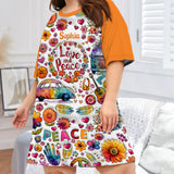 Hippie Souls - Personalized Hippie Sleep T-shirt Dress