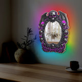 Skull Halloween - Personalized Skull Wall Mirror With LED Light