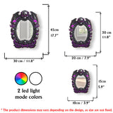 Skull Halloween - Personalized Skull Wall Mirror With LED Light