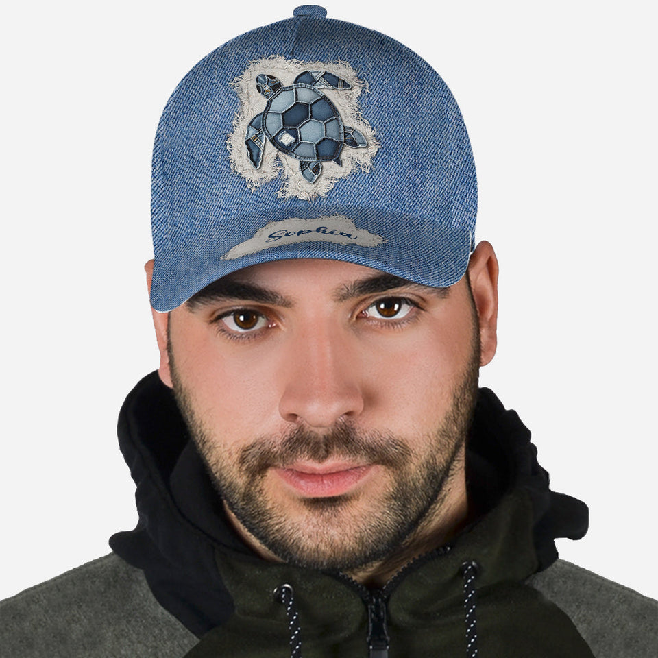 Blue Turtle - Personalized Turtle Classic Cap