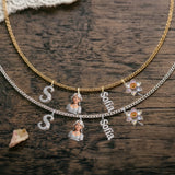 Alphabet Letter, Photo Transform And Flower - Personalized Self Love Metal Necklaces With Pendants