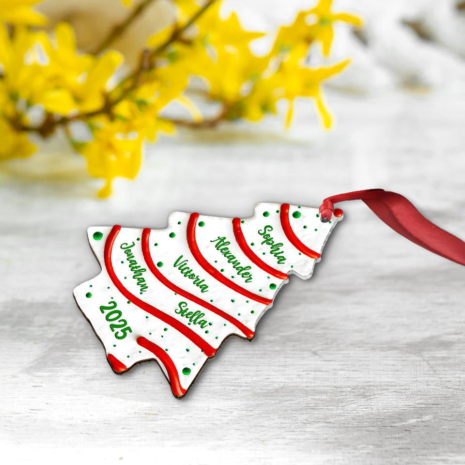 Family Christmas Tree - Personalized Family Ornament