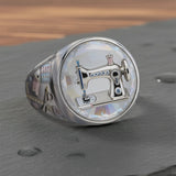 Sewing Is My Therapy - Personalized Sewing Signet Ring