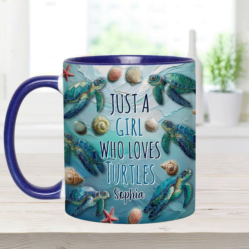 Turtle Lovers - Personalized Turtle Accent Mug