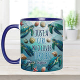 Turtle Lovers - Personalized Turtle Accent Mug