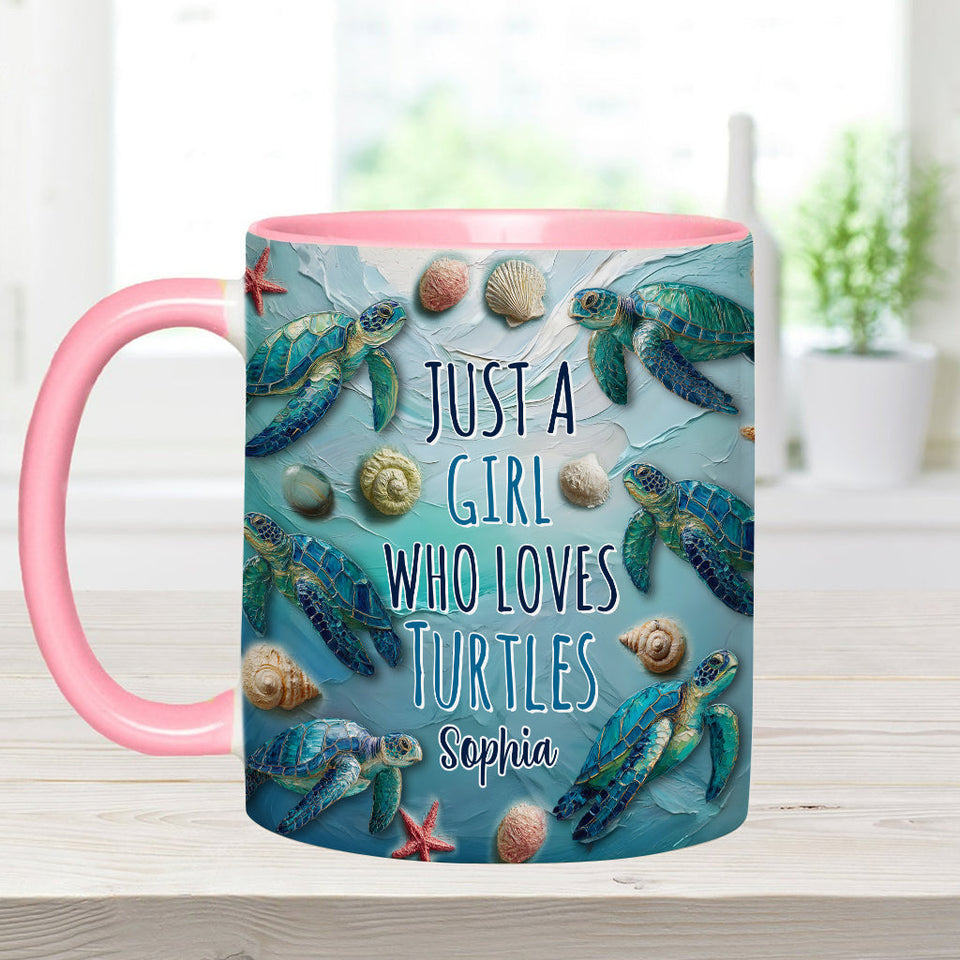 Turtle Lovers - Personalized Turtle Accent Mug