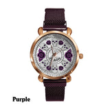Skull And Roses - Personalized Skull Women Hand Watch